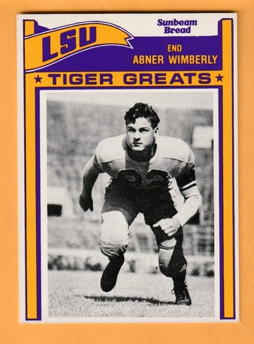 Abner wimberly lsu tigers - wimberly, 1983